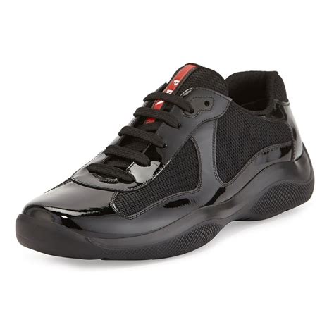 prada patent trainers uk|prada leather trainers.